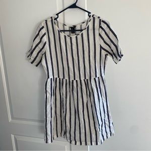 Striped forever 21 babydoll dress